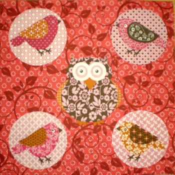 029 Eulen - 3-lagig (rot) - Avantgarde